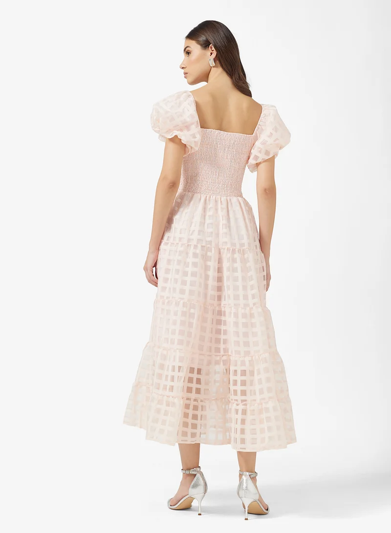 ELLA Off Shouldered Puff Sleeve Dress