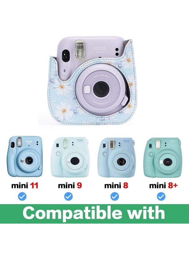 Frankmate Protective Case Compatible With Fujifilm Instax Mini 12 11 9 8 Instant Film Camera With Accessory Pocket And Adjustable Strap - Image 3