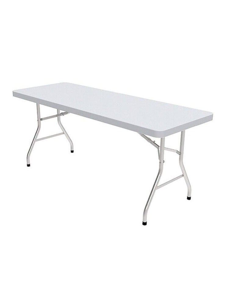 Class Dn-Bm0 Heavy Duty Folding Table Centerfold, Ideal For Crafts, Outdoor Events, Convenient Carry Handle, 6-Feet, White - Cldnbm09, 180*74Cm