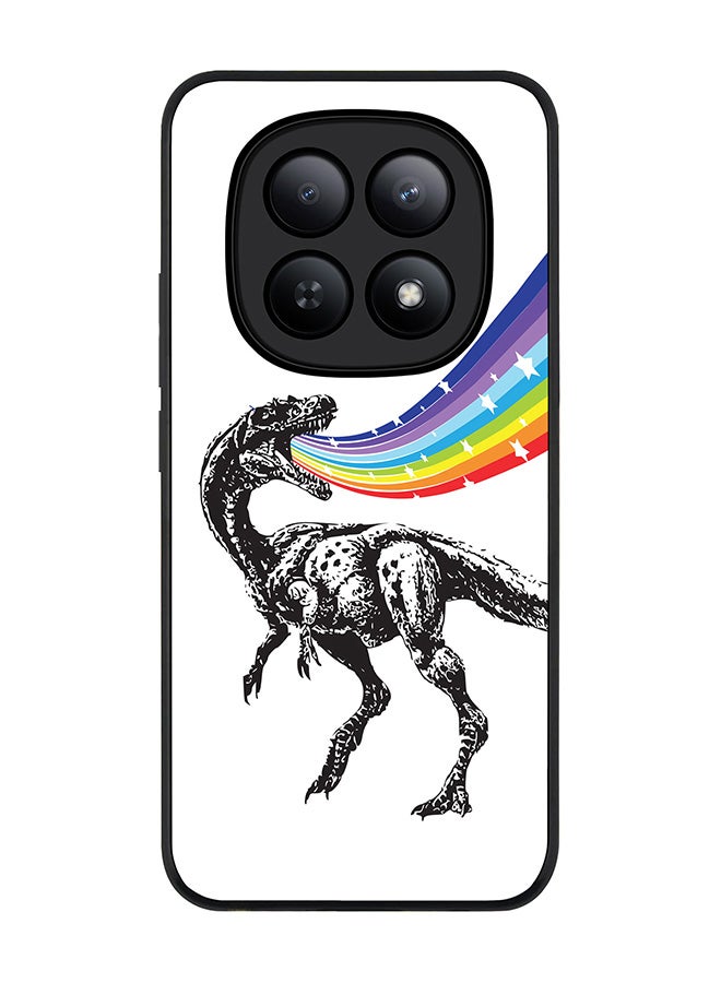 For Xiaomi Redmi Note 15 5G / Poco M8 Case,Slim fit Camera Protection, Shockproof Thin Phone cover  - Rainbow Dino