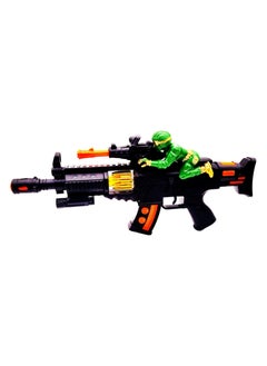 Generic Soldier Gun 1050 Electric Music Toy Gun, Vibration, Light, Sound, Requires 3 AA Batteries (Not Included)  - Image 1