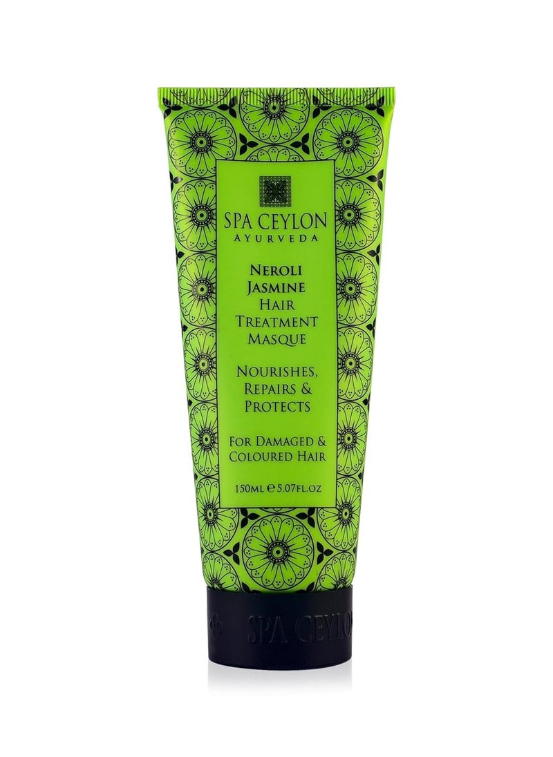 spa ceylon SPA CEYLON Neroli Jasmine Hair Treatment Masque | Deep Conditioning | Hair repair and Hydration | For damaged and colored Hair  - Image 1