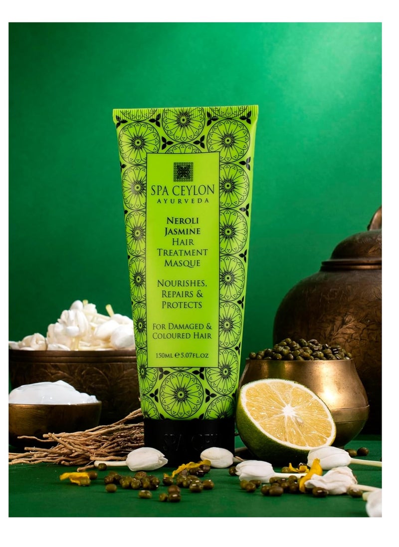 spa ceylon SPA CEYLON Neroli Jasmine Hair Treatment Masque | Deep Conditioning | Hair repair and Hydration | For damaged and colored Hair  - Image 3