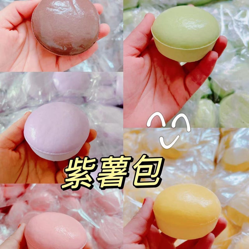 Slow Rebound Squishy Purple Sweet Potato Bun Toy