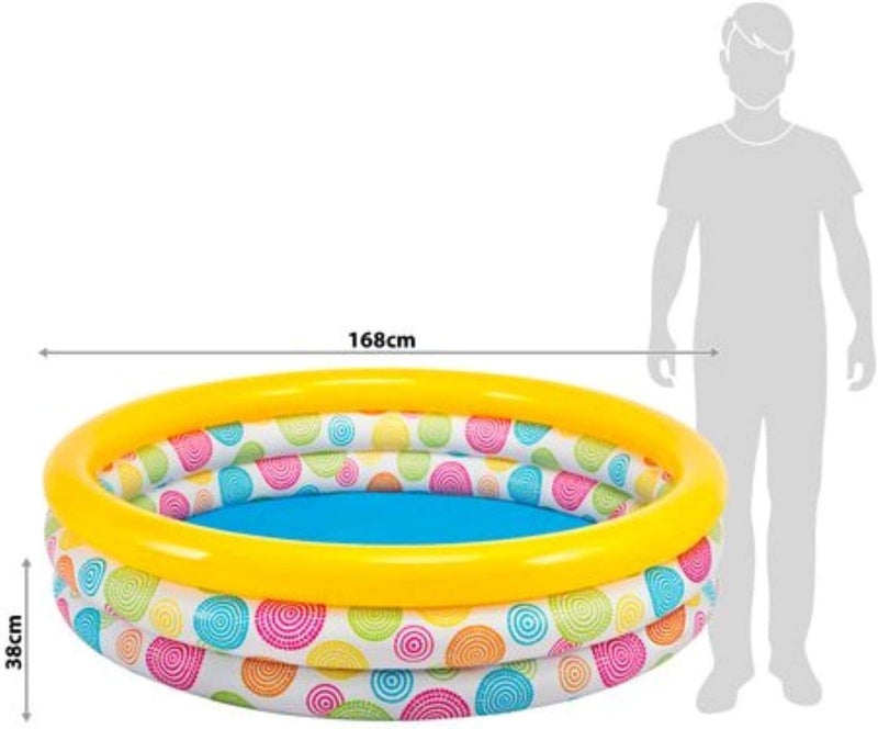 Intex Swimming Pool 3 Rings Multicolor 168 X 38 Cm 168x38cm - Image 4