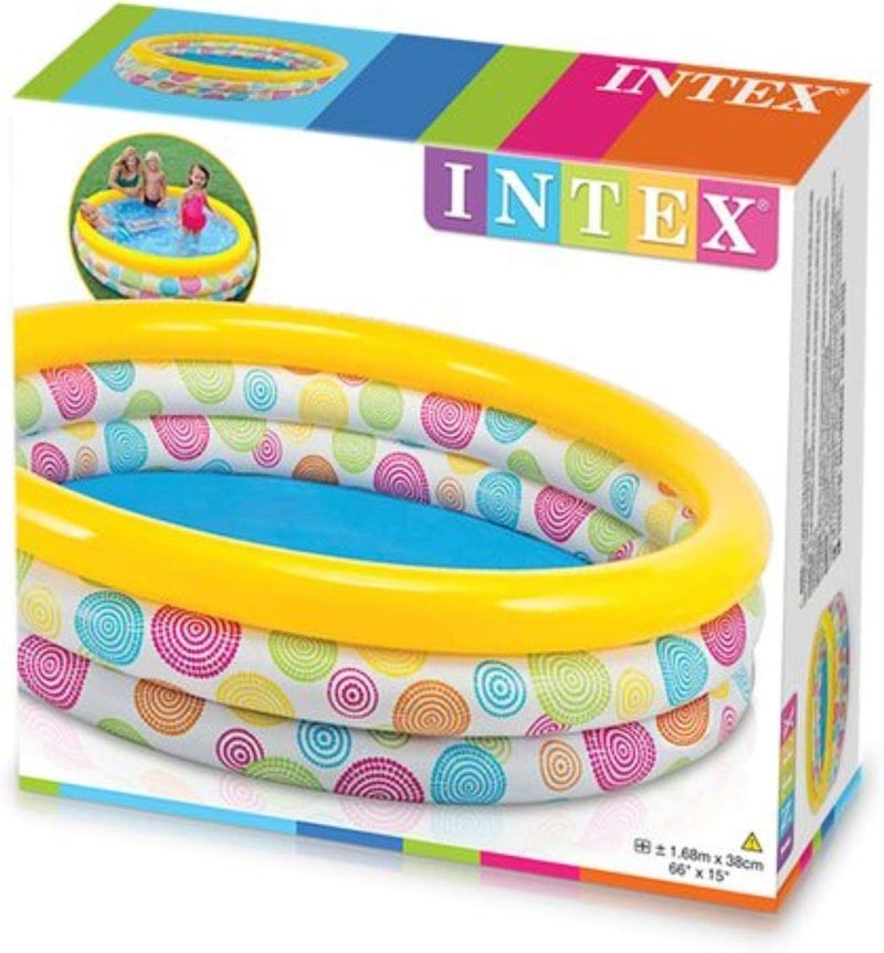 Intex Swimming Pool 3 Rings Multicolor 168 X 38 Cm 168x38cm - Image 3