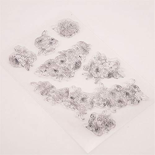 arriettycraft DIY Beautiful Flowers Leaves Clear Stamps for Card Making and Journaling, Floral Transparent Silicone Stamps for Albums Journals Scrapbooking Paper Crafts Decoration-A1510 - Image 4