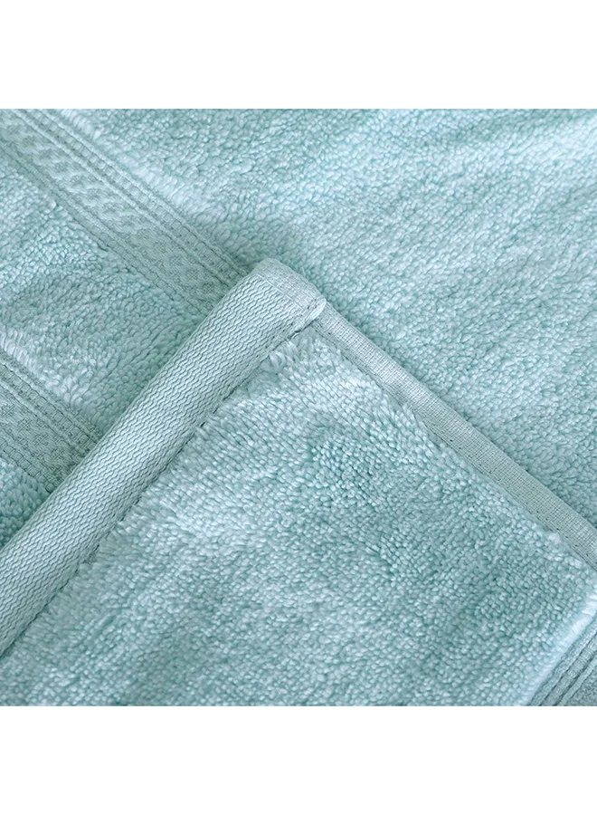 دانوب هوم Danube Home Flossy Advance Bath Sheet 100% Cotton 650 gsm Quick Dry Plush Bathsheet Ultra Soft Highly Absorbent Daily Usage Towels For Bathroom L 84 x W 165 Cm-Light Green