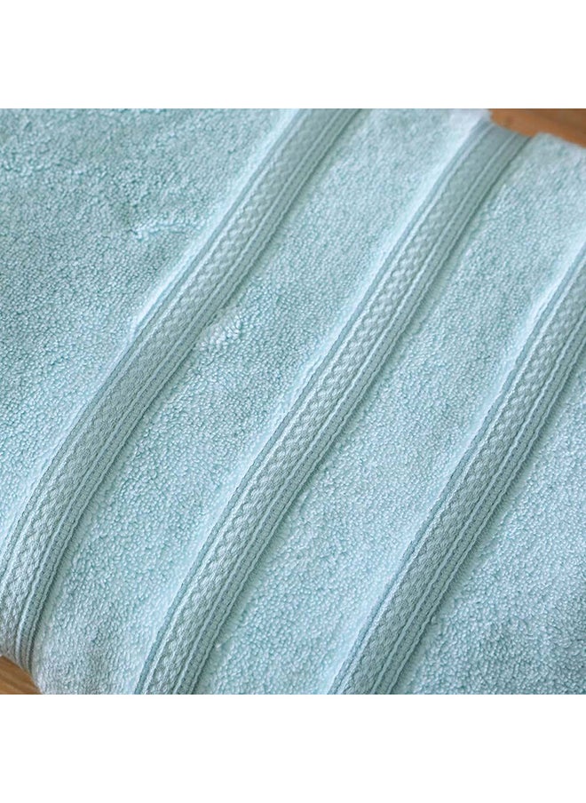 DANUBE HOME Danube Home Flossy Advance Bath Sheet 100% Cotton 650 gsm Quick Dry Plush Bathsheet Ultra Soft Highly Absorbent Daily Usage Towels For Bathroom L 84 x W 165 Cm-Light Green  - Image 4