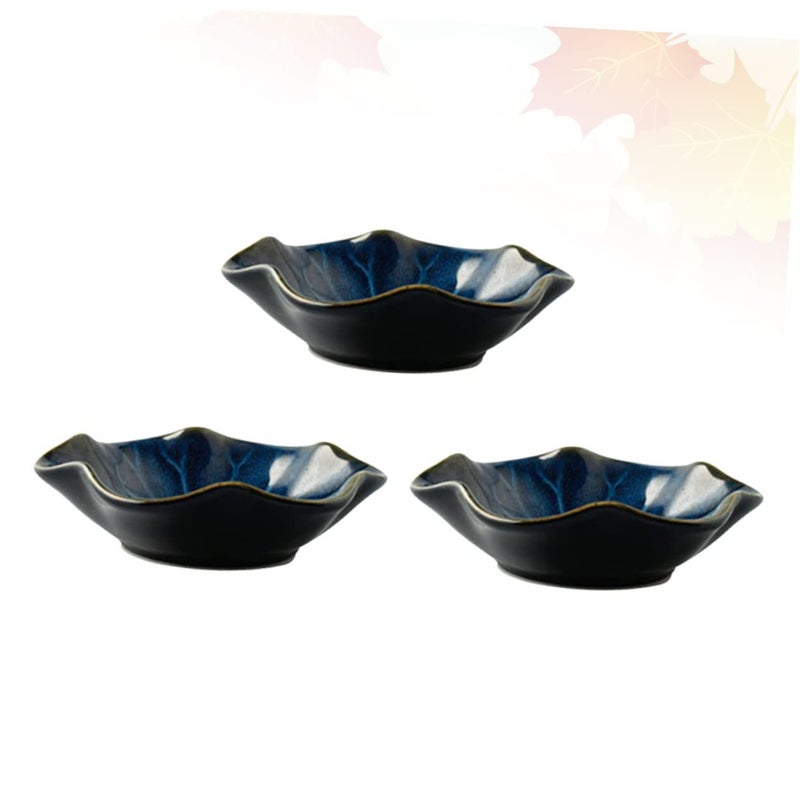 Japanese Style Gradient Ceramic Dipping Plates Set Of 3 For Sauces Home And Picnics - Image 4