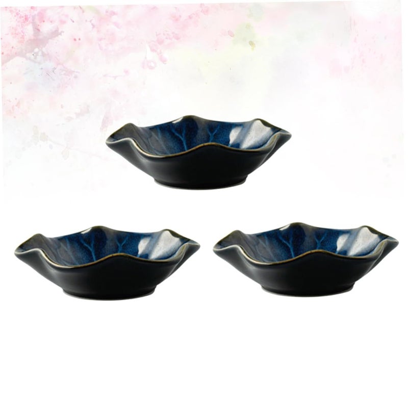 Japanese Style Gradient Ceramic Dipping Plates Set Of 3 For Sauces Home And Picnics - Image 5