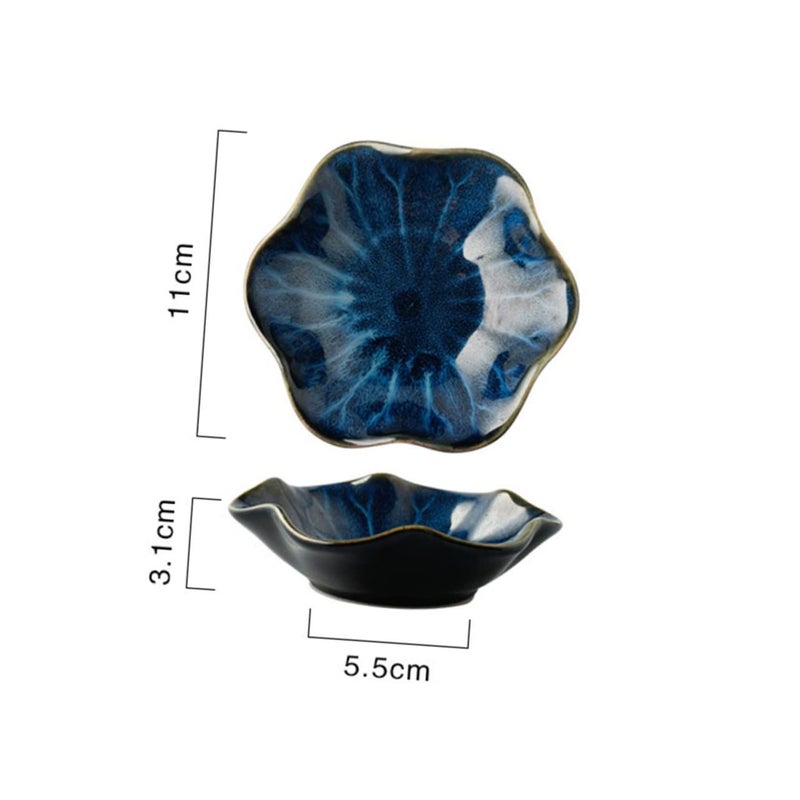 Japanese Style Gradient Ceramic Dipping Plates Set Of 3 For Sauces Home And Picnics - Image 3