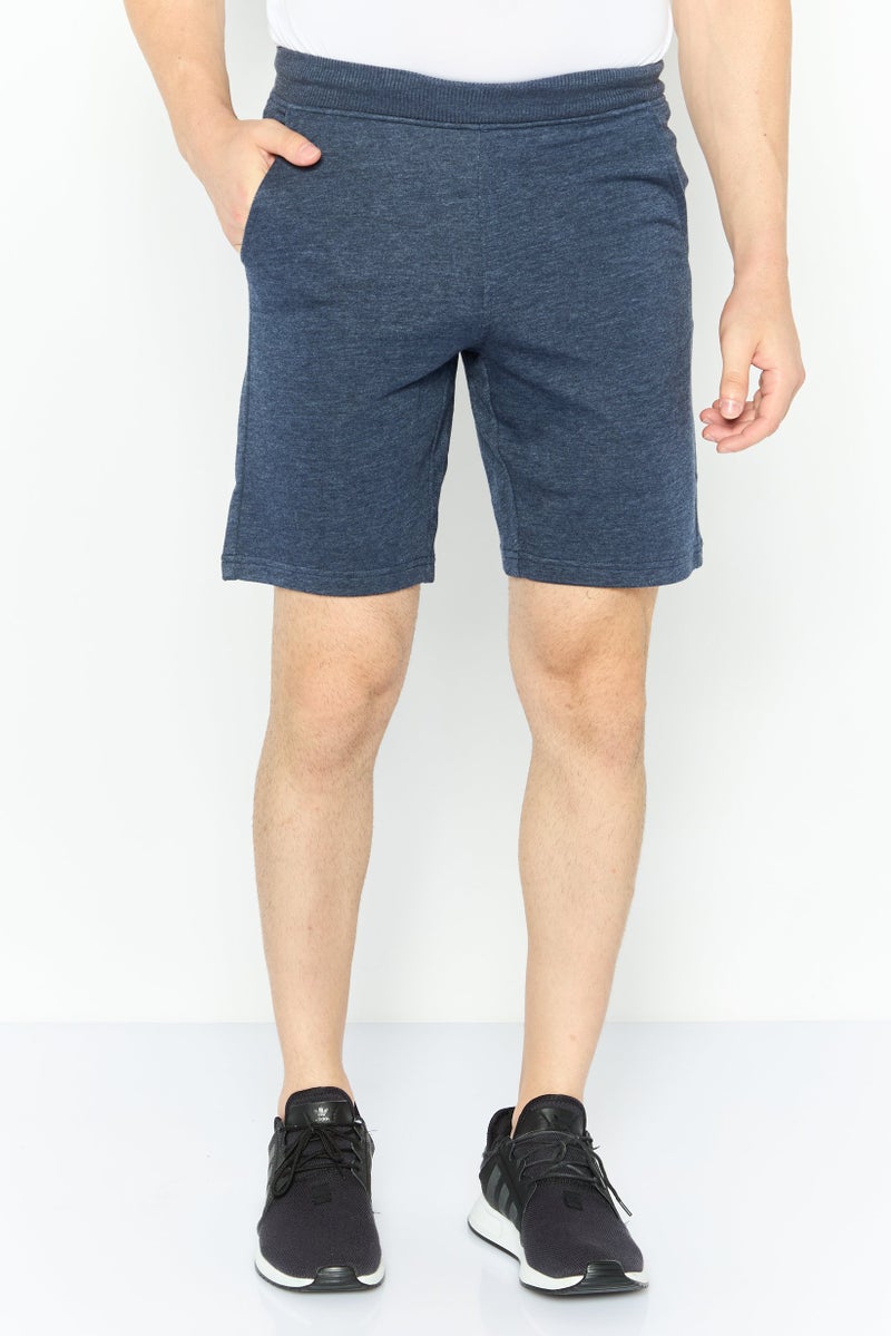 SKECHERS Men Sportswear Fit 9 Inseam Training Shorts, Navy Blue  - Image 1