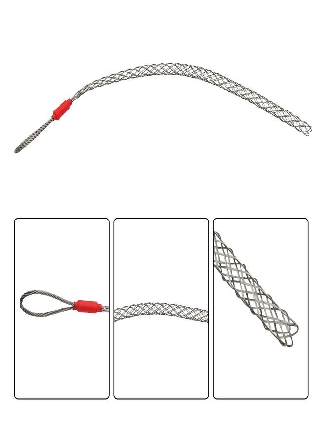 Abeicy 1 Pack Cable Pulling Grip, Electrical Wire Puller Socks, Stainless Steel Mesh Sleeve Lassos Strand for 9-12mm OD Cord, Flexible Cables and Wires - Image 4
