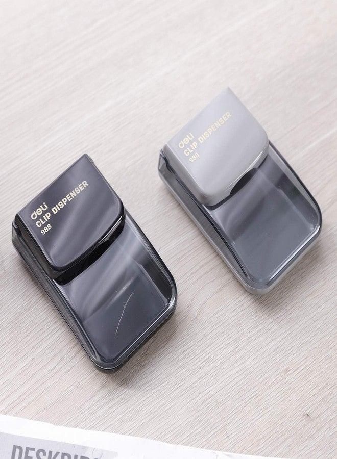 Deli E988 Magnetic Paper Clip Box (Body Color May Vary, Pack of 2) - Image 5