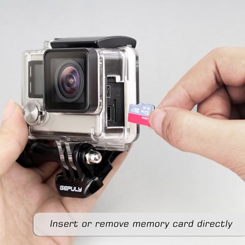 GEPULY Skeleton Housing Case for GoPro Hero 4, Hero 3+, Hero 3 Action Camera Side Open Protective Housing Case with Skeleton Backdoor for Hero4 Black / Hero4 Silver / Hero3+ / Hero3 - Image 2