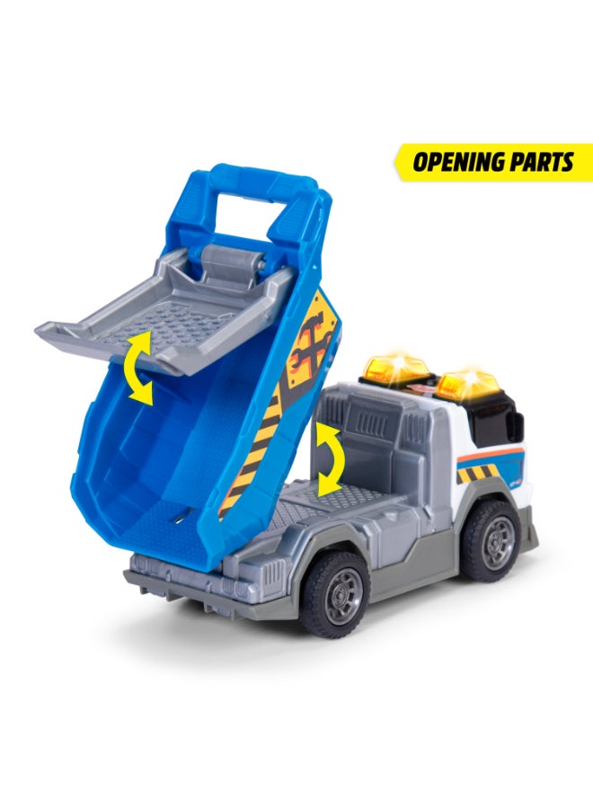 Dickie - Dump Truck Light & Sound, 15cm, Freel wheel - Image 4