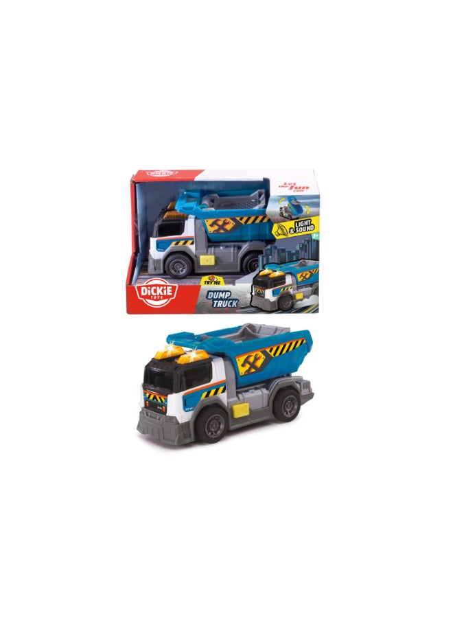 Dickie - Dump Truck Light & Sound, 15cm, Freel wheel - Image 2