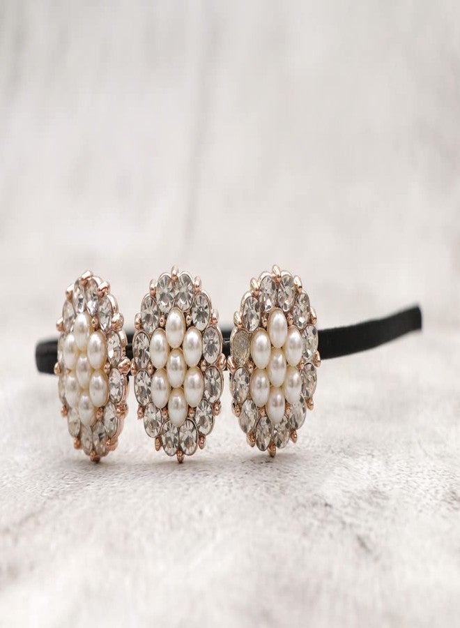 Honbon Pack of 1 Crystal Rhinestone Headbands Shiny Non-Slip Beaded Hairband Bling Bling Hair Bands Hair Accessories Hair Decoration for Women Girls - Image 3