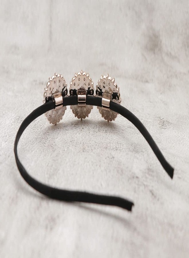 Honbon Pack of 1 Crystal Rhinestone Headbands Shiny Non-Slip Beaded Hairband Bling Bling Hair Bands Hair Accessories Hair Decoration for Women Girls - Image 5