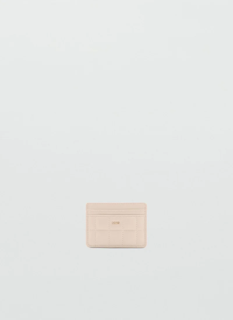مانجو Logo Quilted Cardholder