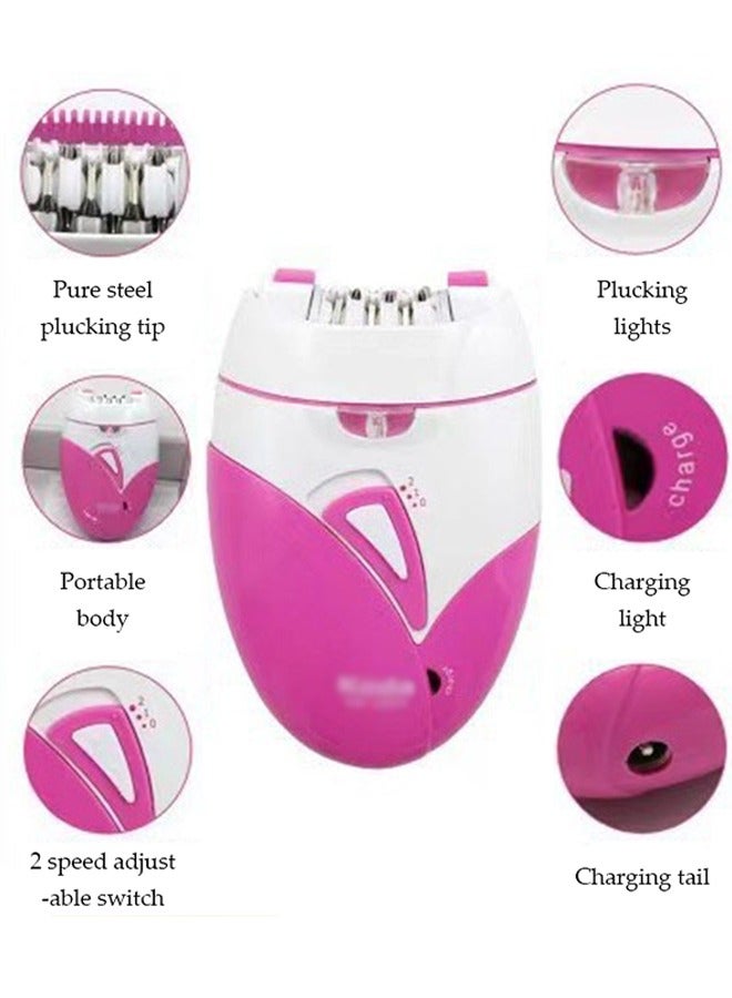 DUNISO جهاز إزالة الشعر القابل لإعادة الشحن للنساء - أداة إزالة الشعر بدون ألم - لمسة ناعمة لإزالة الشعر - تركز على بشرة ناعمة كالحرير - قابلة للاستخدام في أي جزء من الجسم - هدية مثالية ليوم المرأة أو عيد الأم - Image 1