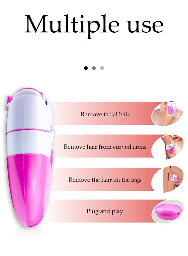 DUNISO جهاز إزالة الشعر القابل لإعادة الشحن للنساء - أداة إزالة الشعر بدون ألم - لمسة ناعمة لإزالة الشعر - تركز على بشرة ناعمة كالحرير - قابلة للاستخدام في أي جزء من الجسم - هدية مثالية ليوم المرأة أو عيد الأم - Image 5