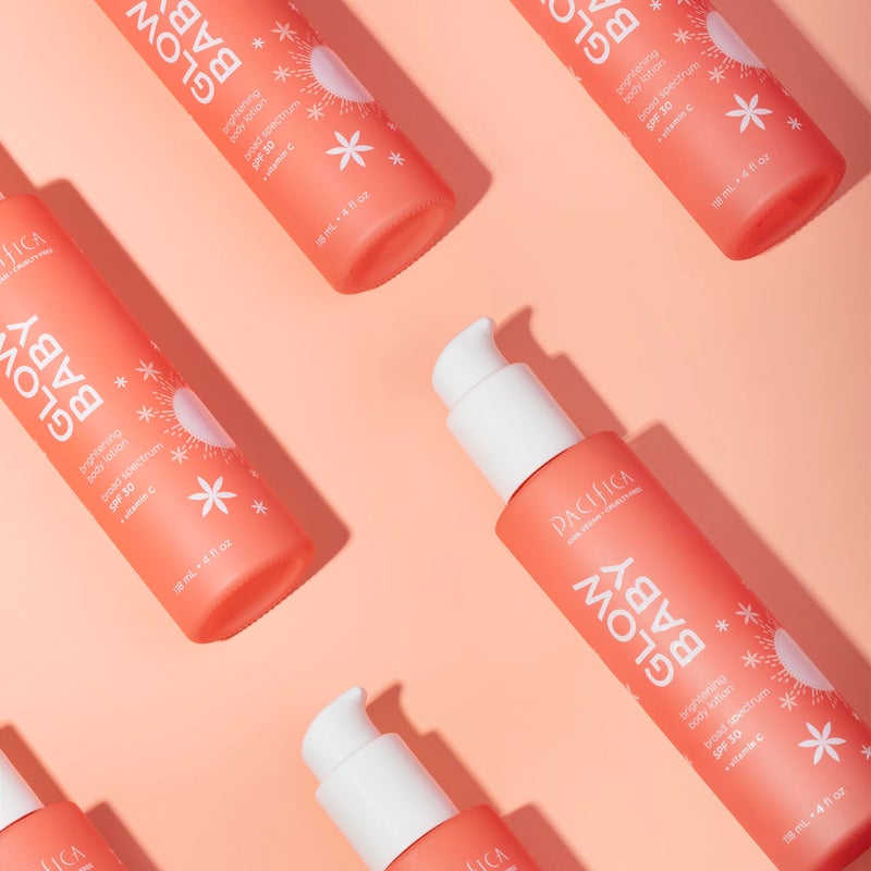 باسيفيكا SPF 30 Body Lotion - Glow Baby Brightening Vitamin C Body Moisturizer -w/Broad Spectrum UVA/UVB SPF 30 Sun Protection - Clean Beauty Vegan  Cruelty-Free Dermatologist Tested - Image 5