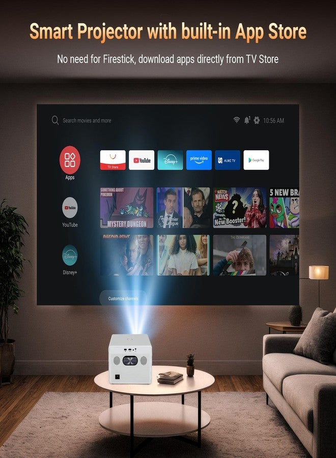 FEARWIKY Projector 4K with WiFi and Bluetooth, Movie Projector - Image 2