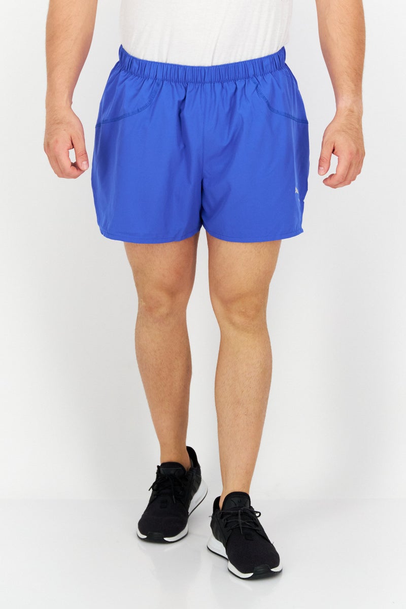 PUMA شورتات جري رياضية للرجال، زرقاء - Image 1