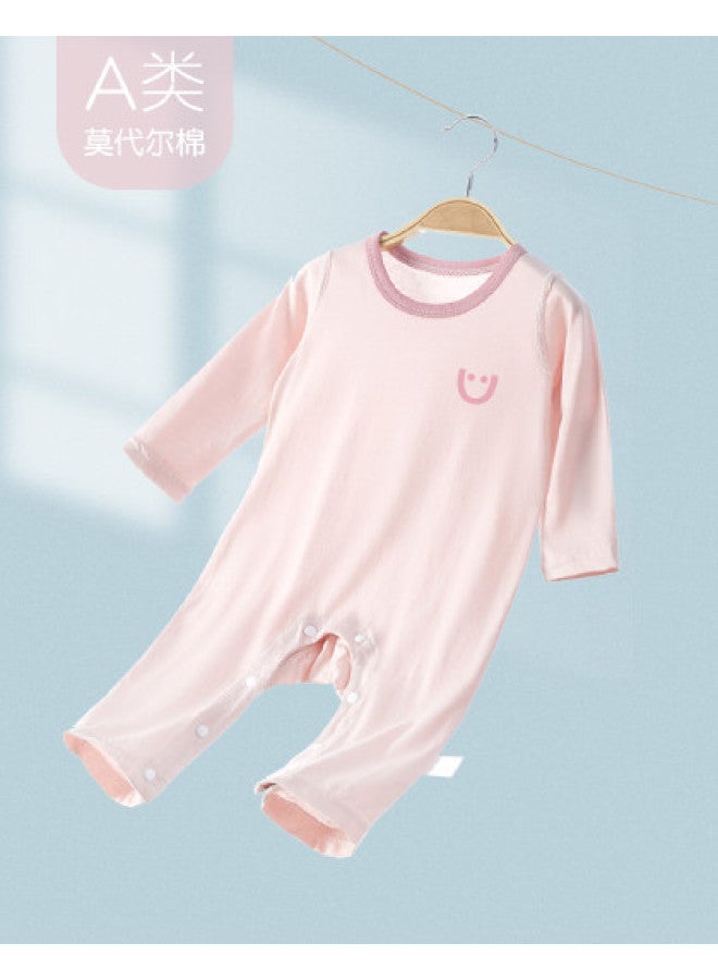 Doxiluka Baby Girl Pajamas Summer Thin Infant Romper Cute Color Block Toddler Summer Outfit Crawling Suit Modal Air-conditioning Clothes - Image 1