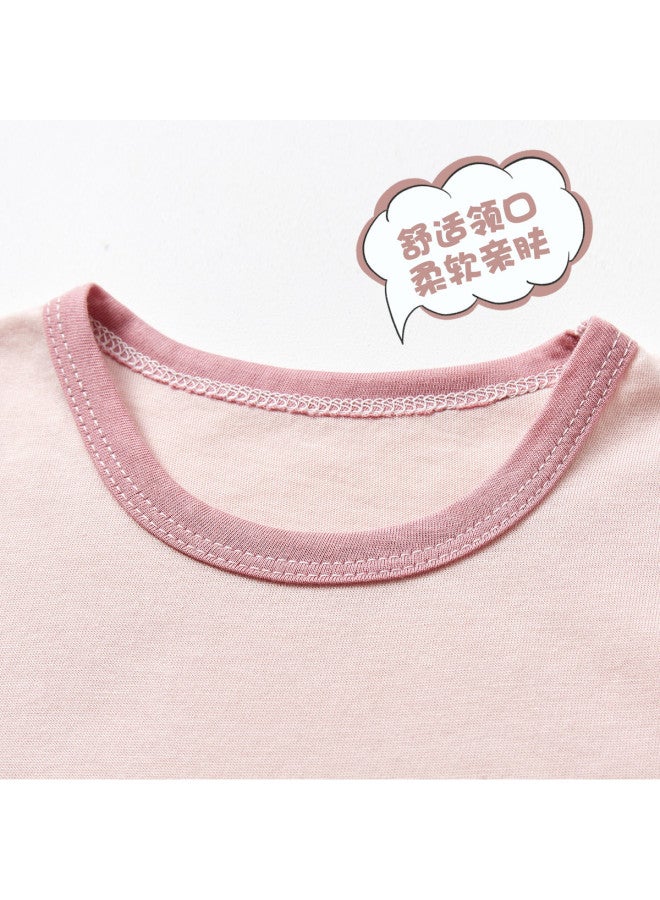 Doxiluka Baby Girl Pajamas Summer Thin Infant Romper Cute Color Block Toddler Summer Outfit Crawling Suit Modal Air-conditioning Clothes - Image 4