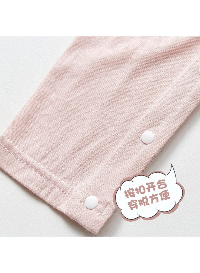 Doxiluka Baby Girl Pajamas Summer Thin Infant Romper Cute Color Block Toddler Summer Outfit Crawling Suit Modal Air-conditioning Clothes - Image 3