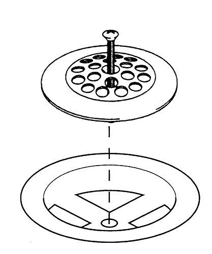 Keeney Plumb Pak PP826-64 Bathtub Dome Grid Strainer with Screw, 3", Polished Chrome - Image 3