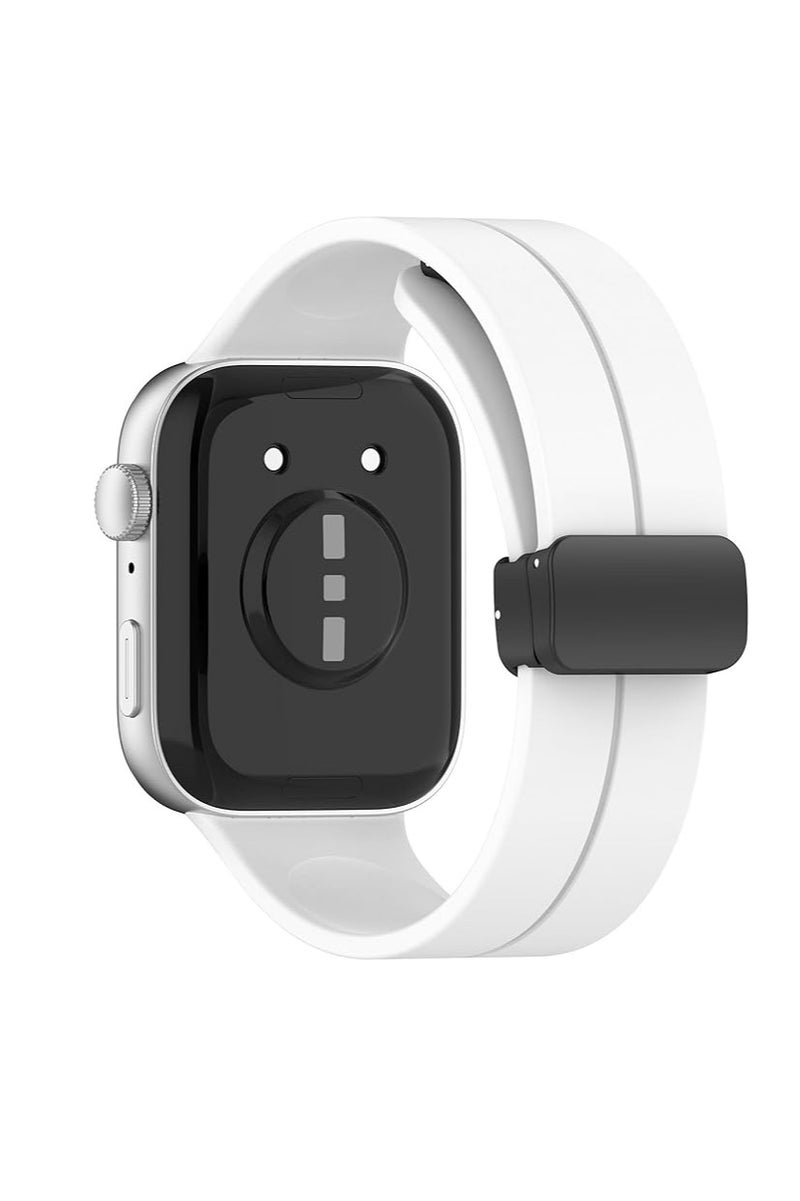 Silicone Strap Compatible with Huawei Watch Fit 3 Magnetic Metal Stainless Buckle Sport Silicone Strap for Huawei Watch Fit 3 Band Quick Release Soft Replacment Wristband - Image 3