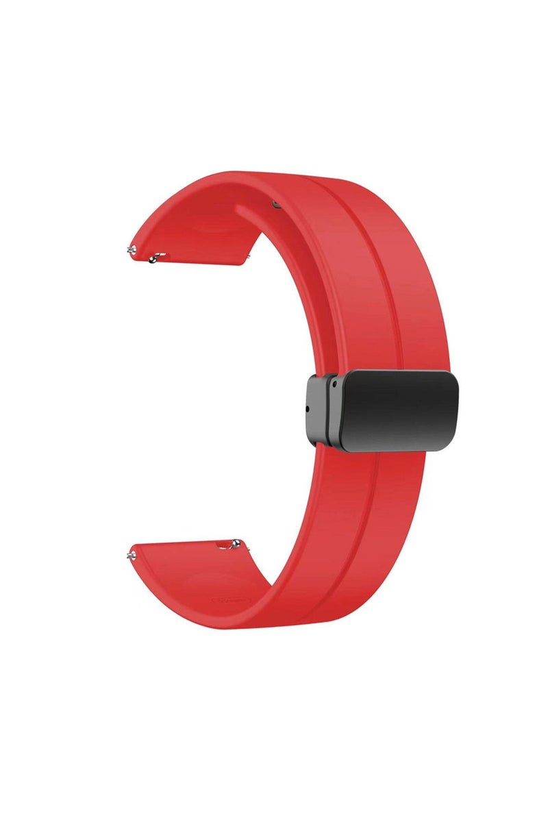 Silicone Strap Compatible with Huawei Watch Fit 3 Magnetic Metal Stainless Buckle Sport Silicone Strap for Huawei Watch Fit 3 Band Quick Release Soft Replacment Wristband - Image 1