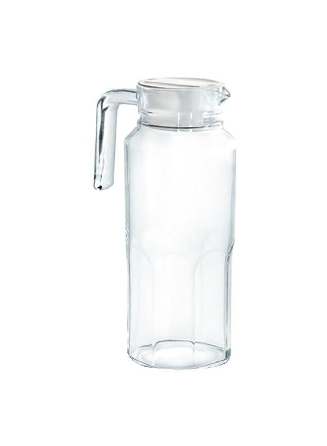 Luminarc - Tuff Durable Fridge Glass Jug with Lid Clear 1.3 L V0487 - Image 1