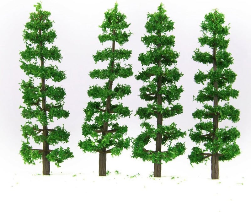 Unomor TC-90 9CM Miniature Fir Trees Model Kit 20pcs Plastic Landscape Scenery for Train Diorama Green Decor Trees for Railroad and Model Building - Image 5