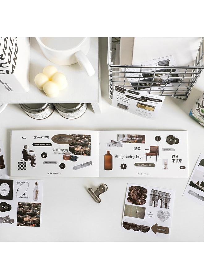 Bluejw 50 Piecemeal Island Sticker Korean Magazine Style Hand Account Stickers Suit Landscaping Collage Goo Card Hand Account Stickers - Image 4