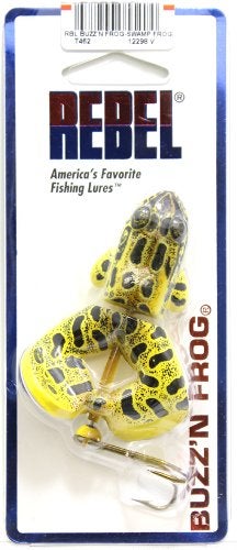 Rebel Lures Buzz'N Frog Topwater Buzzbait Fishing Lure, 2 1/2 Inch, 1/2 Ounce, Swamp Frog - Image 2