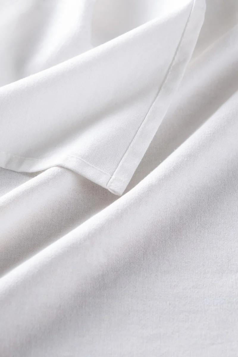 Wellstil Premium Linen White Tablecloth 140x180