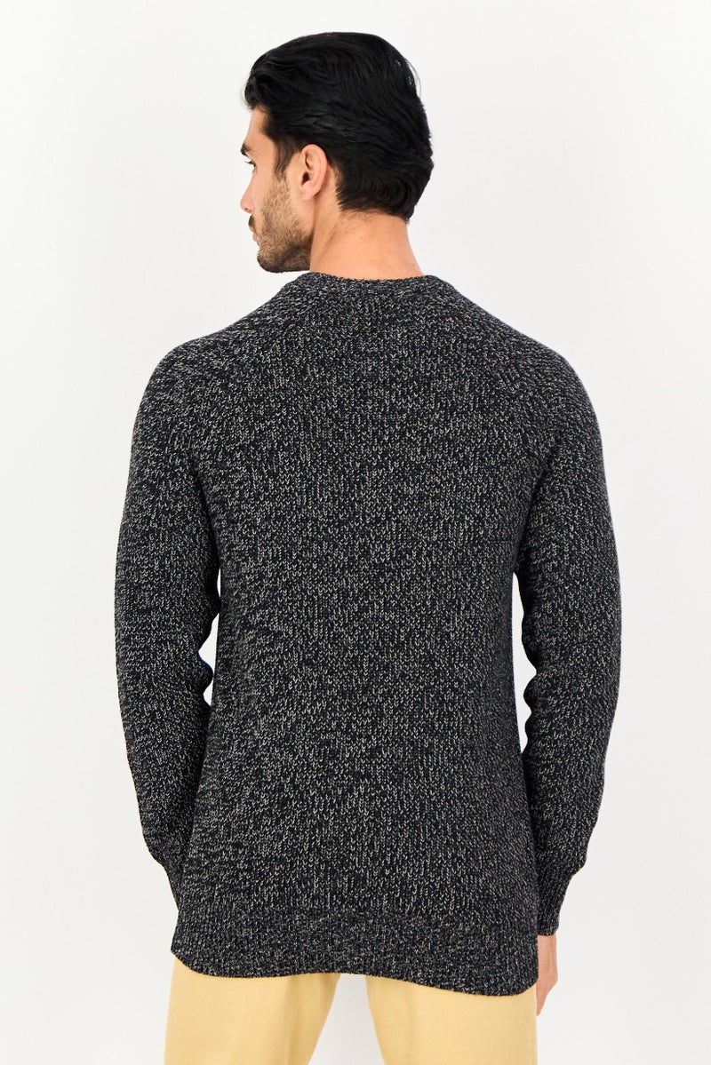 Celio Men Crew Neck Knitted Sweater, Multicolor - Image 4