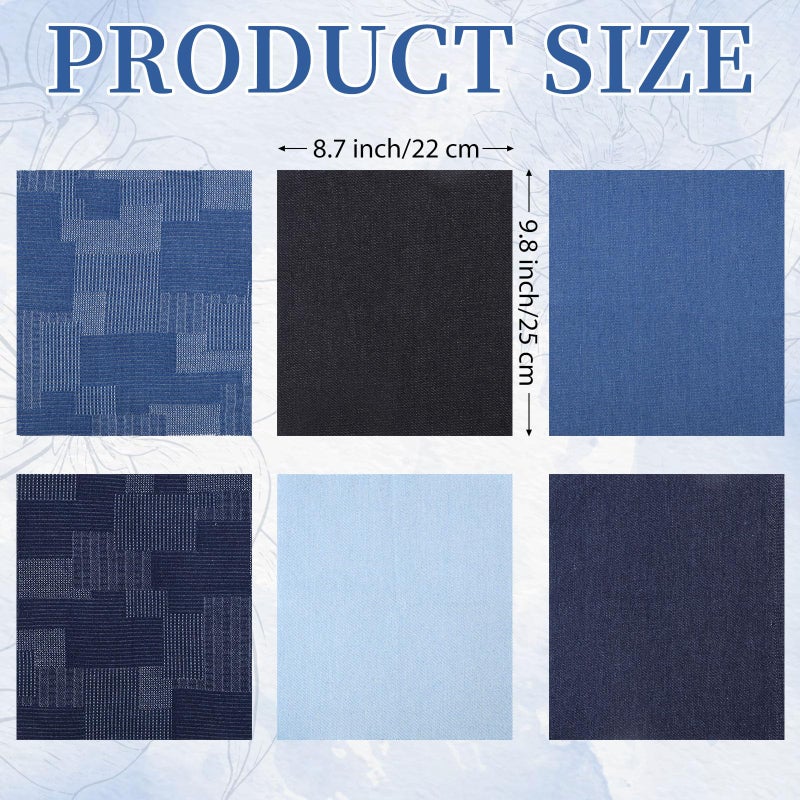 Booson 28 Pcs Sashiko Thread Kit Sashiko Needles Denim Fabric Embroidery Patterns Thimble Water Soluble Embroidery Kit for Sewing Hand Quilting Mending Supplies - Image 3