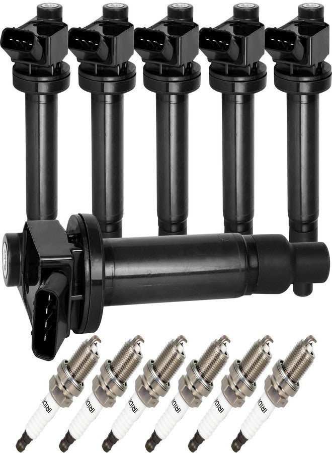 ASAPE Set of 6 Ignition Coil Pack with 6*Spark Plug Fit for 1999-01 for Lexus for ES300 V6 3.0L Variable Valve Timing 2001-03 for Toyota for Highlander V6 3.0L, Replace UF267 - Image 1