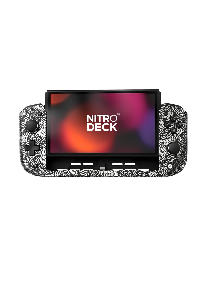 CRKD Nitro Deck - Professional Handheld Deck with Zero Stick Drift for Nintendo Switch and Switch OLED (Rocket League Silver Edition) - Image 1