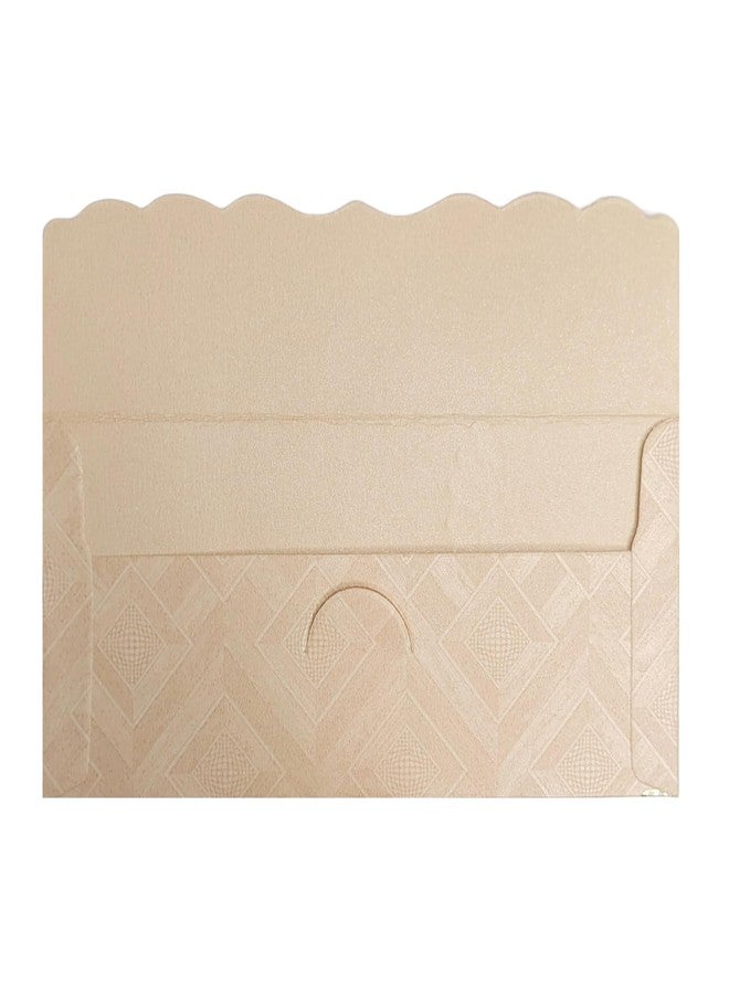 Fonsie cash shagun fancy design envelopes pack of 75 for gifting money on wedding gift, baby shower gift, shagun, family gatherings(Beige). - Image 4