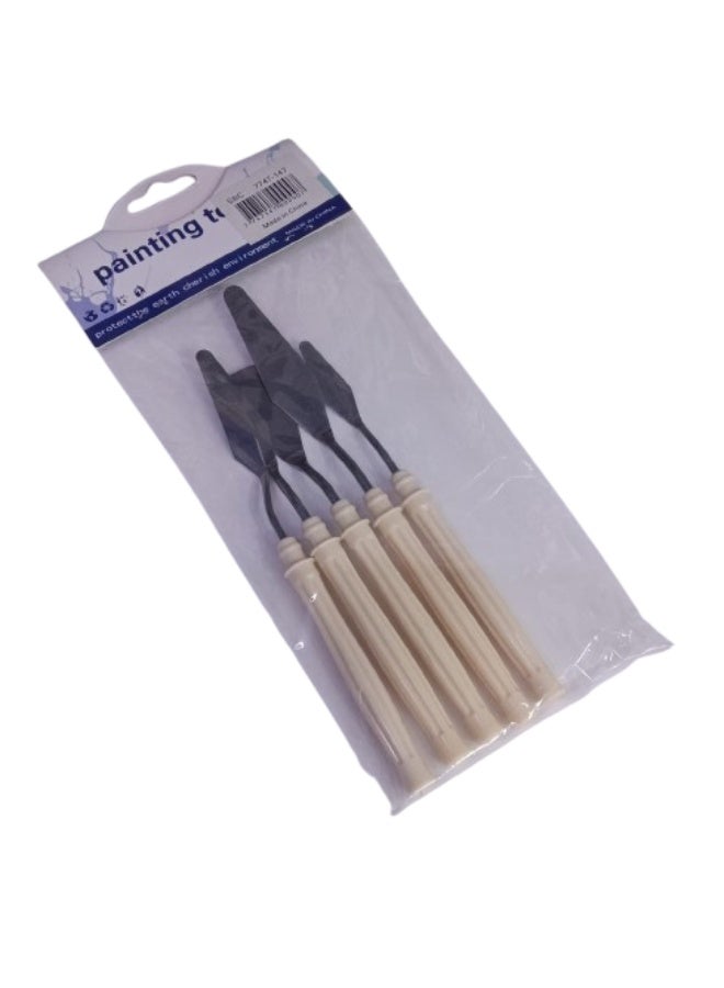 SBC 5 Pcs Stainless Steel Palette Scraper Set - Image 1