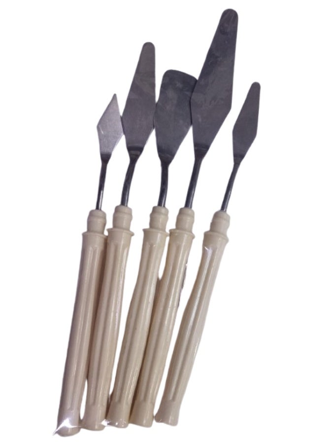 SBC 5 Pcs Stainless Steel Palette Scraper Set - Image 2