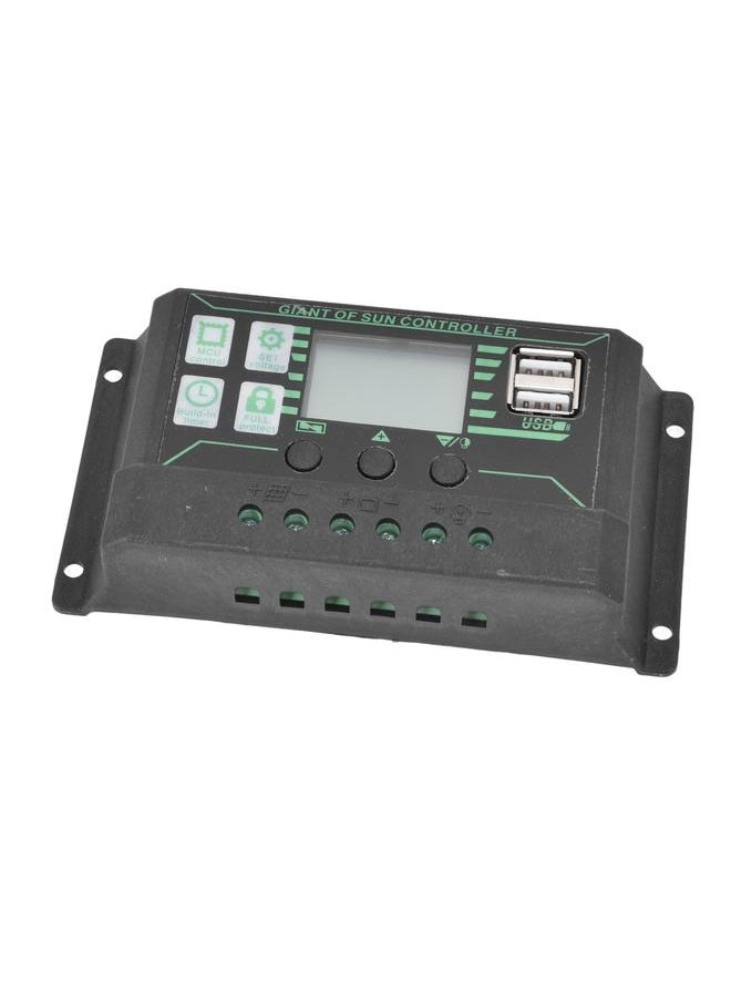 Thoraya - Solar Charge Discharge Controller Adjustable LCD Display PWM Dual USB Photovoltaic MPPT Solar Panel Regulator 20A - Image 1