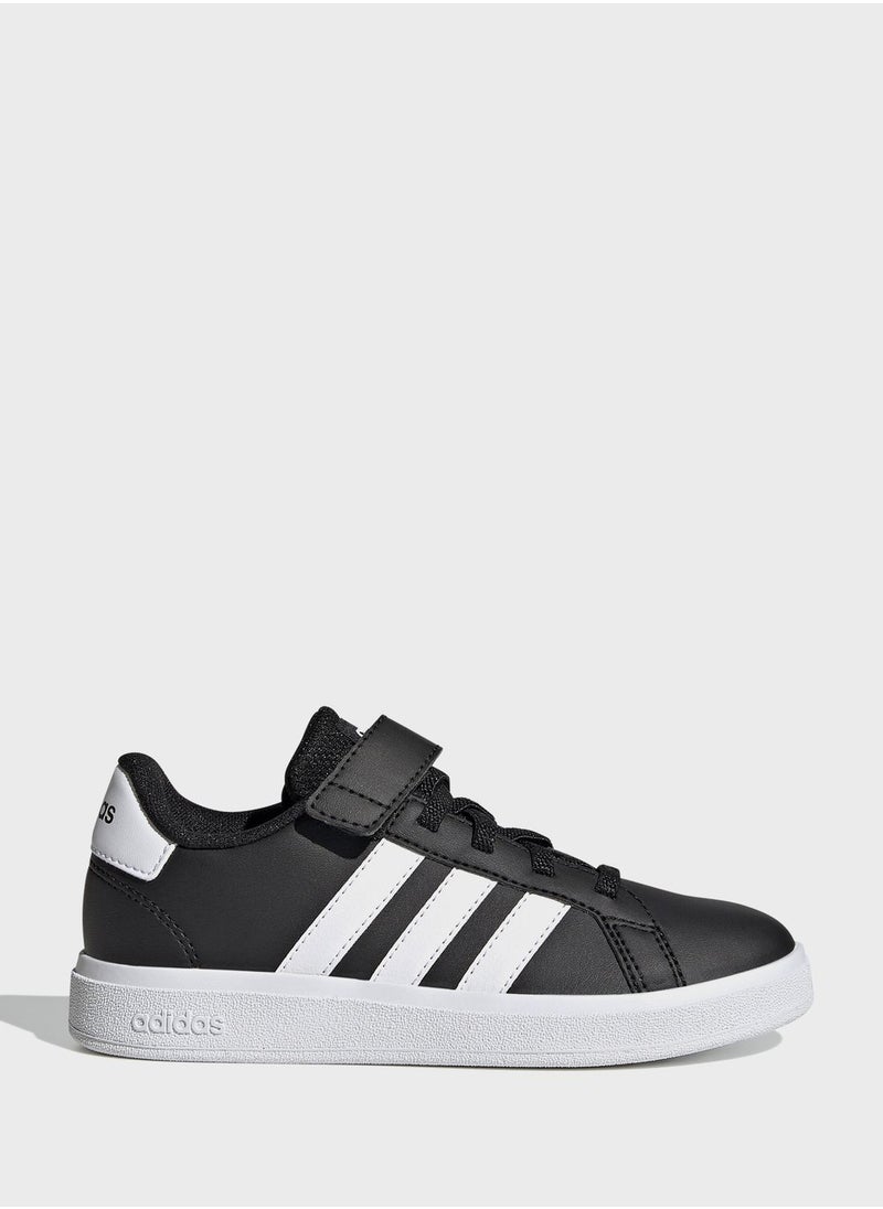 Adidas - Grand Court Elastic Lace And Top Strap Shoes - Image 1